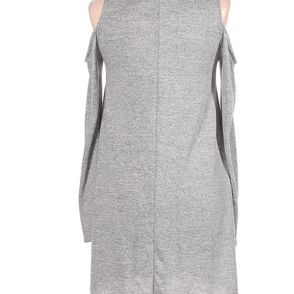 Alya Mock Neck Gray Sleeveless Dress - Picture 8 of 8